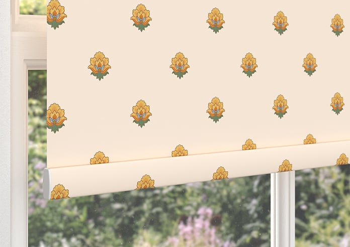 Petal & Block Nitara Spot, Marigold - Twist & Fit Roller Blind - Image 4